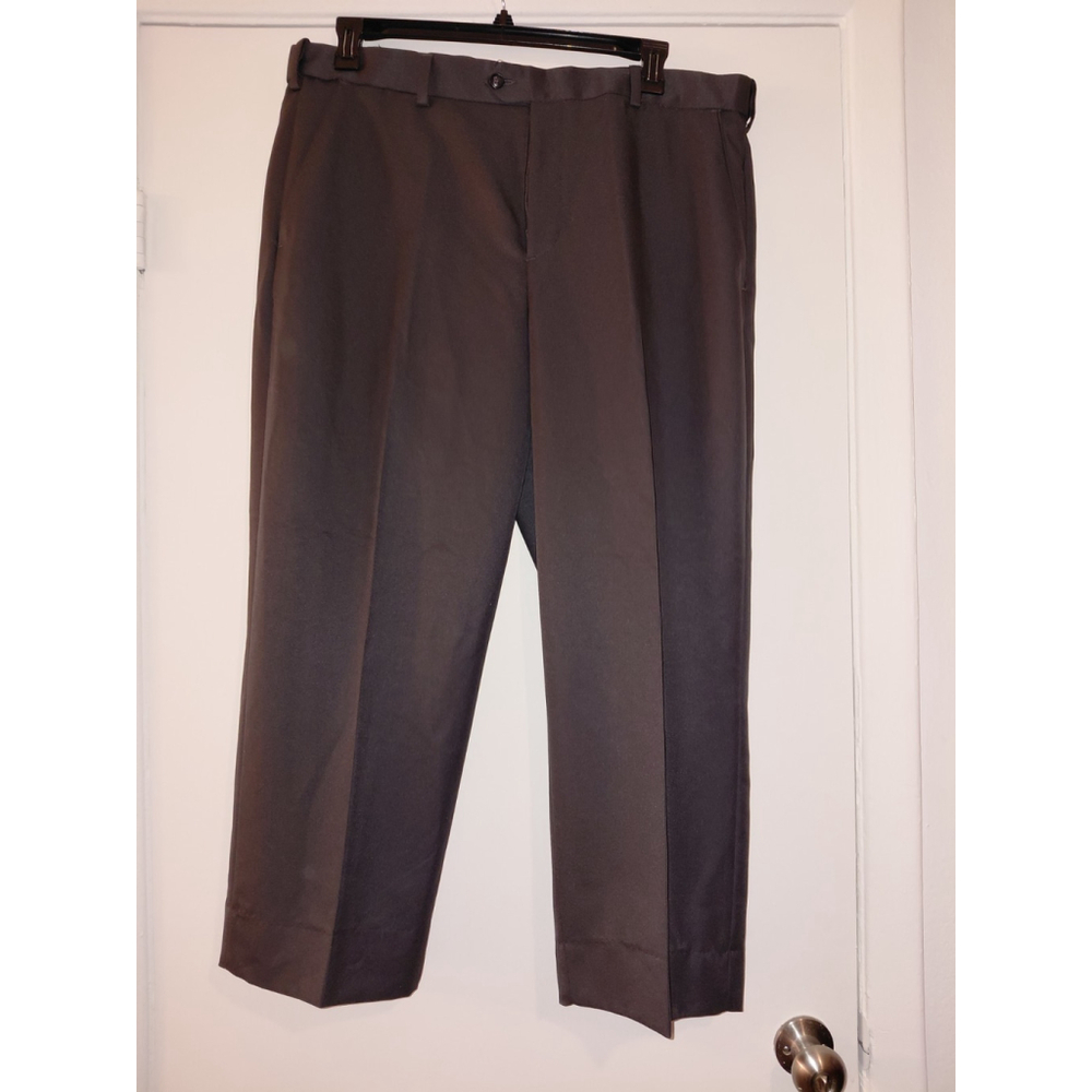 Croft & Barrow Performance Wool Dress Pants Mens 38x30 Gray Pleated Cuffed NWT